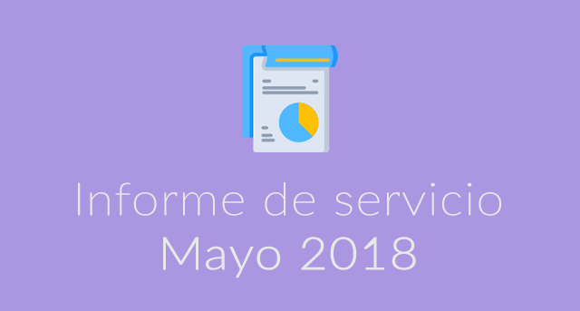 Informe de servicio mayo 2018