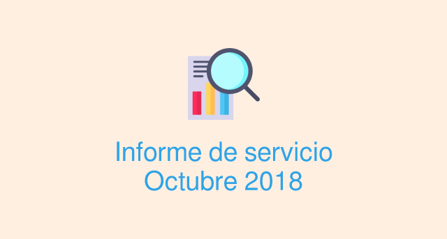 Informe servicio octubre 2018